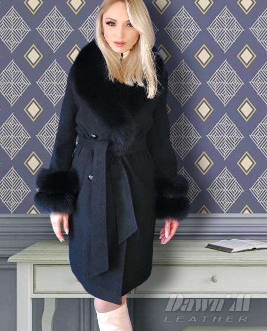 дамско кожено палто - 4