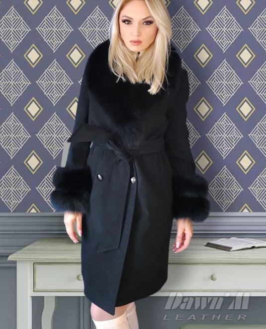 дамско кожено палто - 5