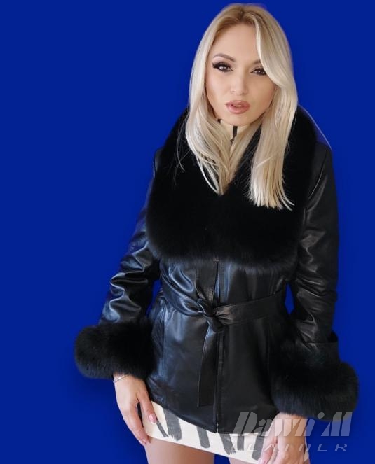 дамско кожено яке - 4