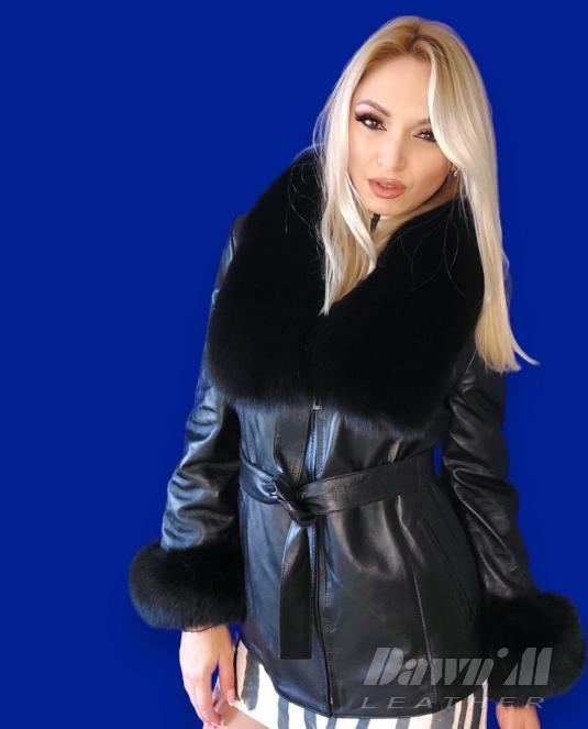 дамско кожено яке - 9