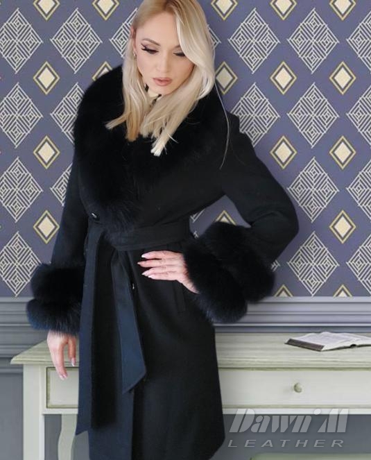 дамско кожено палто - 7