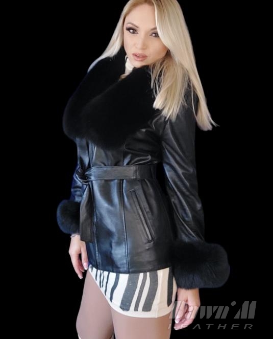 дамско кожено яке - 13