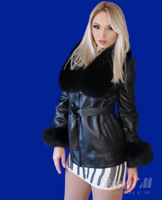 дамско кожено яке - 6