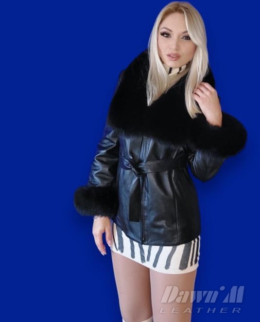 дамско кожено яке - 5