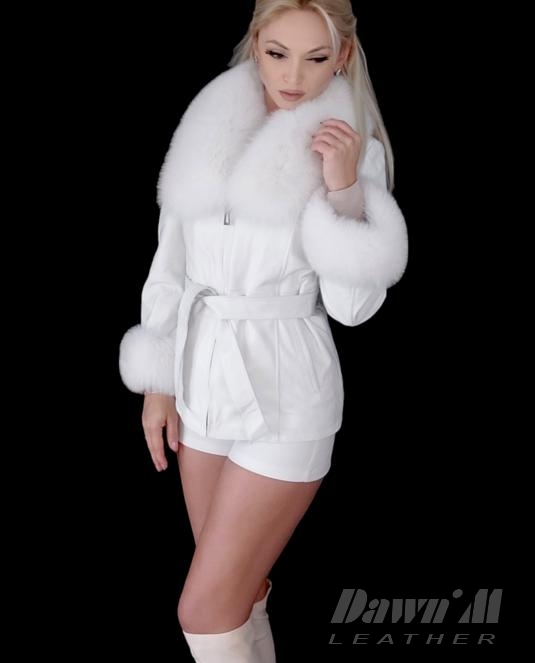 дамско кожено яке - 4