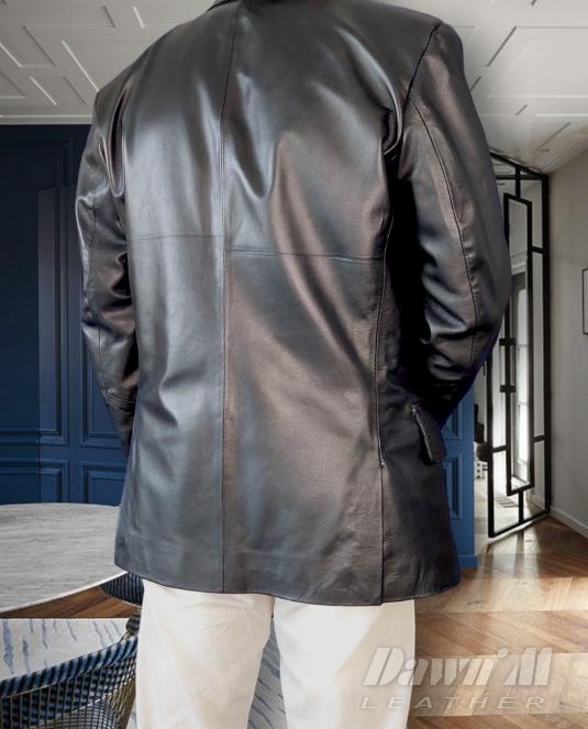 мъжко кожено сако - 3