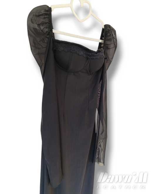 дълга черна рокля - 10