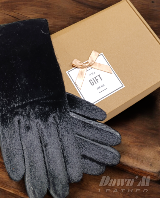 Дамски кожени ръкавици -