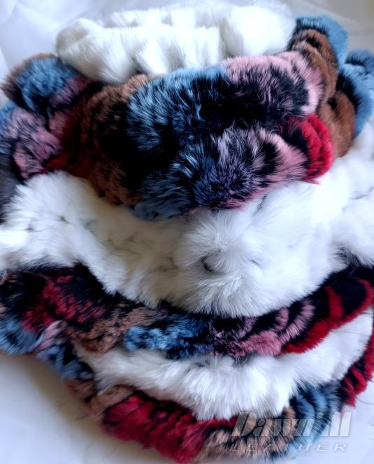 Дамска кожена шапка чинчила - 5