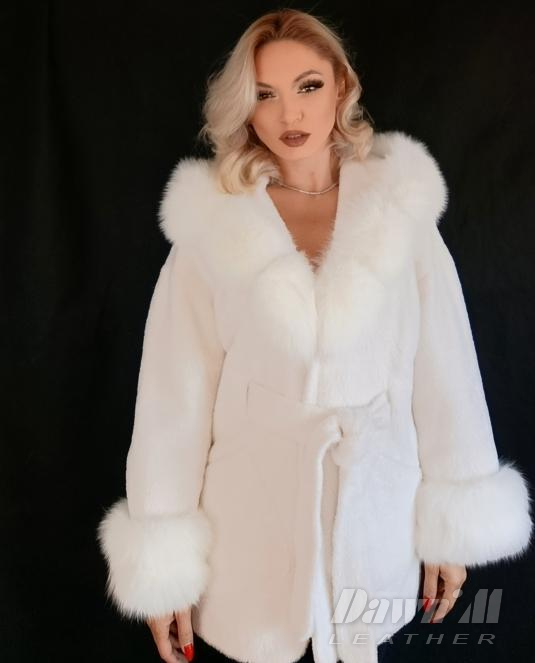 дамско кожено палто - 5