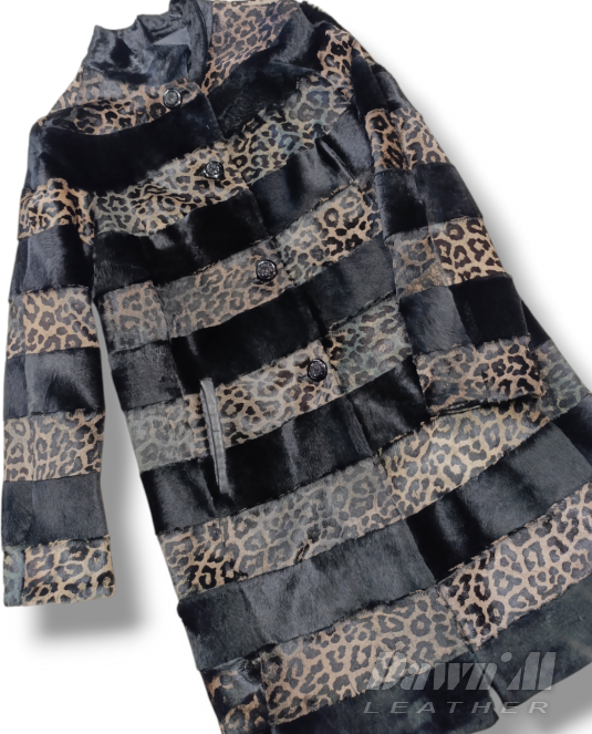 дамско кожено палто - 8