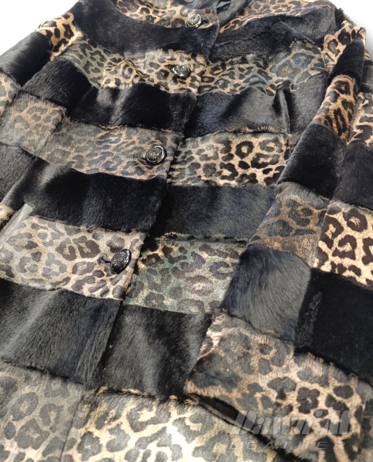 дамско кожено палто - 9