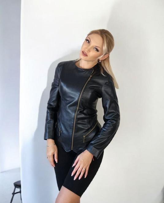 дамско кожено яке - 6