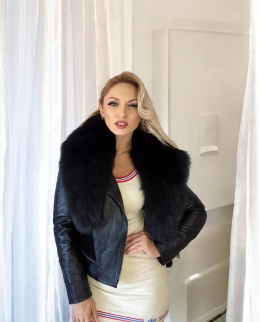 дамско кожено яке - 4