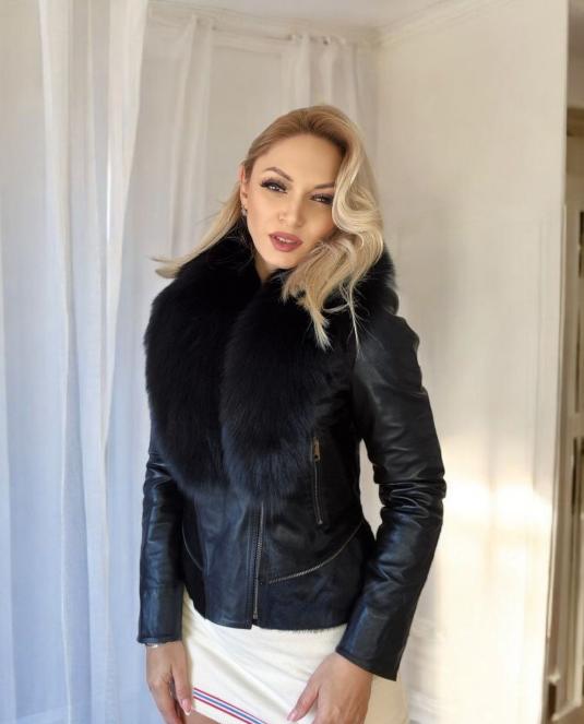 дамско кожено яке - 1