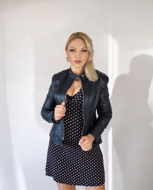 дамско кожено яке - 8