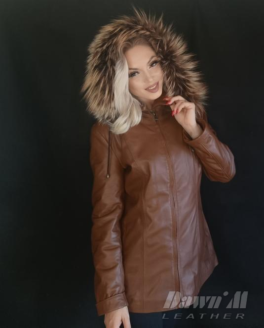 Дамско кожено яке - 3