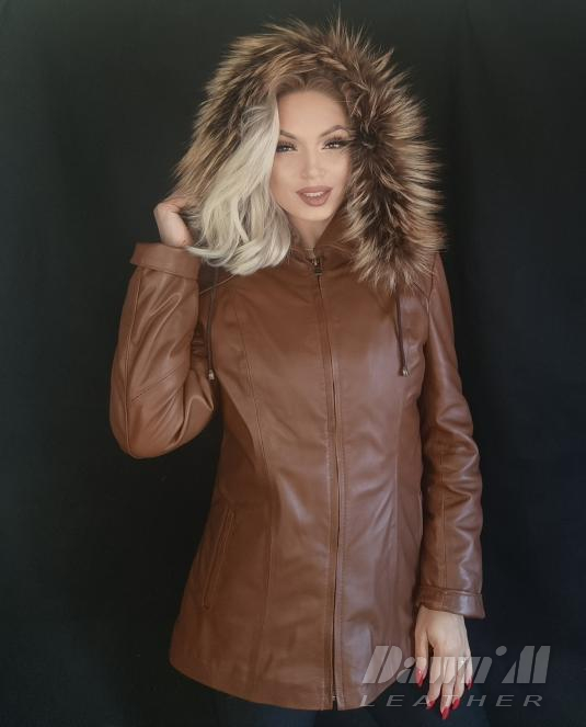 Дамско кожено яке - 1