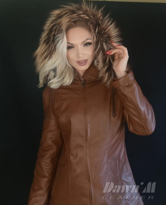 Дамско кожено яке - 4