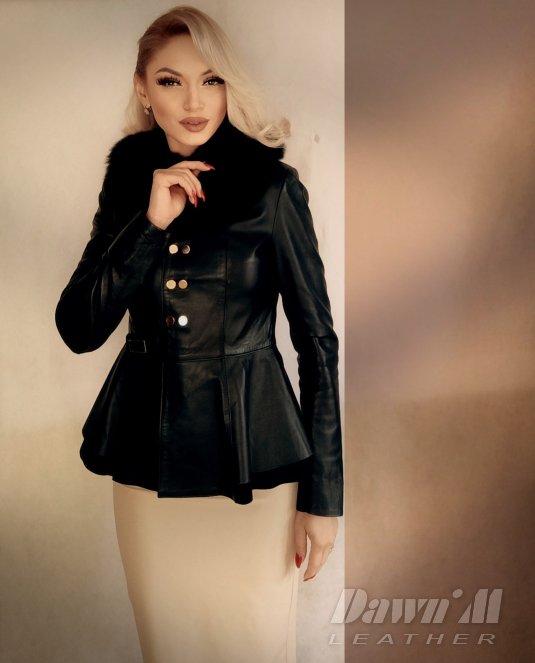 Дамско кожено яке Пелпум