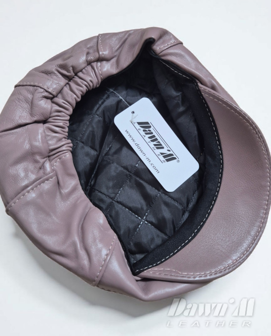 дамски кожен каскет - 4