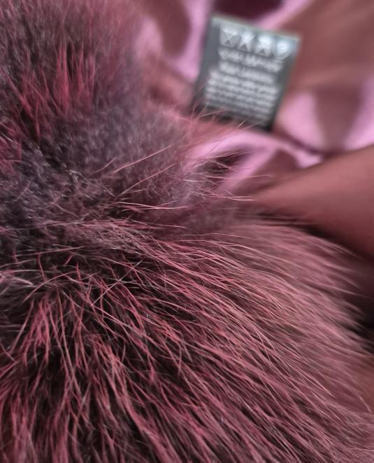 Дамско кожено яке Aurora Burgundy - 12