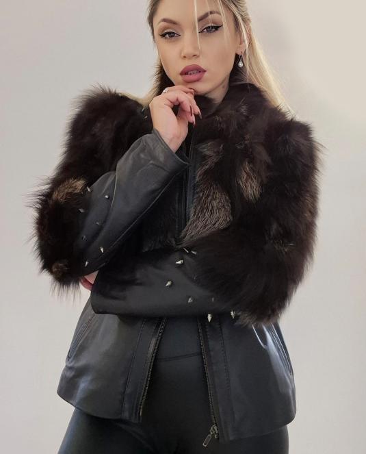 дамско кожено яке - 1