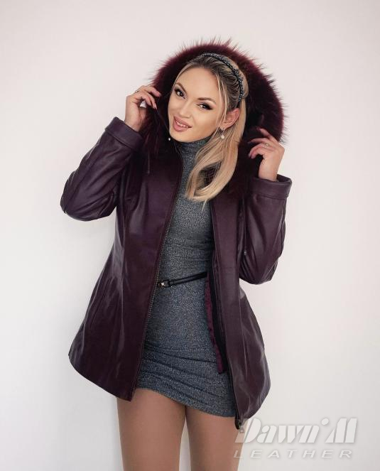 дамско кожено яке - 6