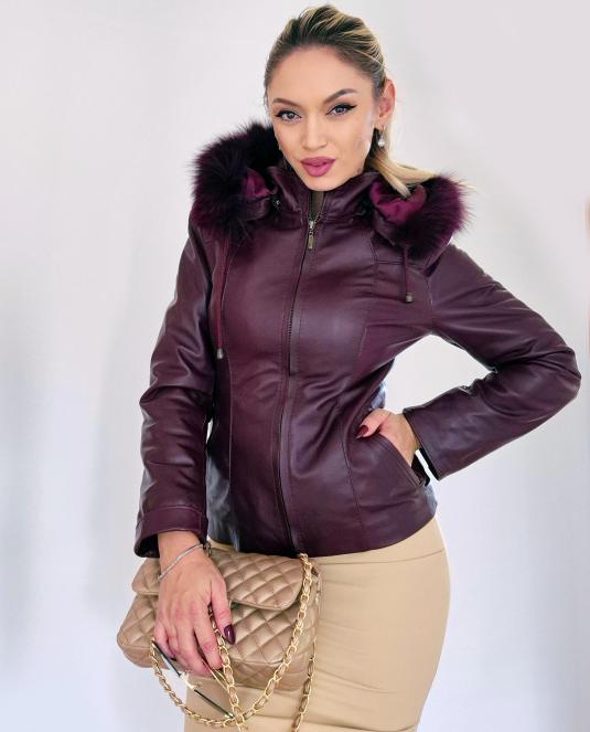 дамско кожено яке - 6