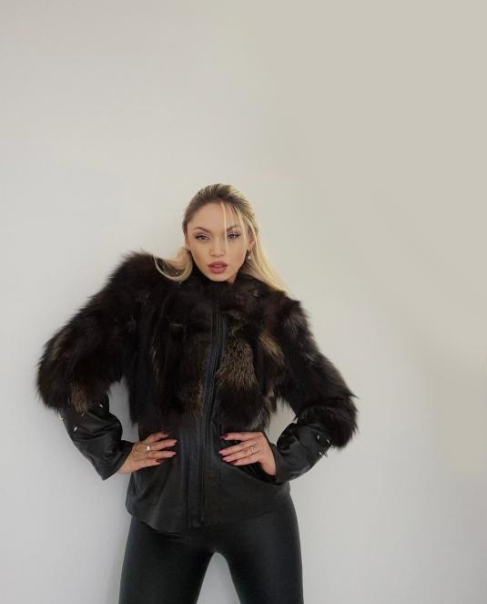 дамско кожено яке - 7