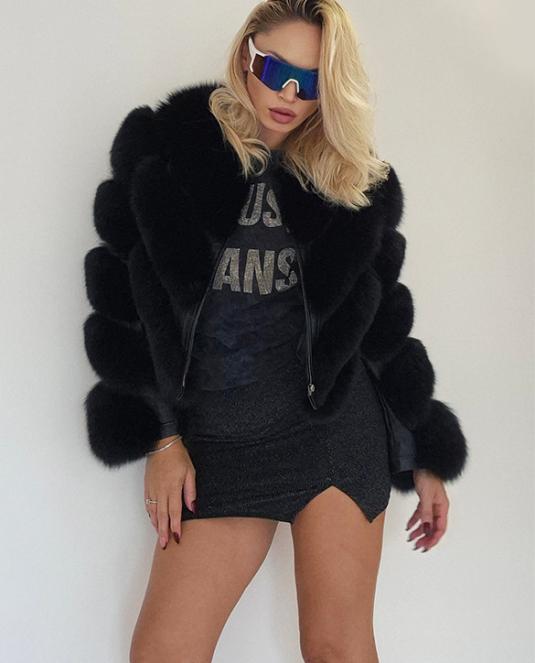 дамски кожух от естествена кожа - 5