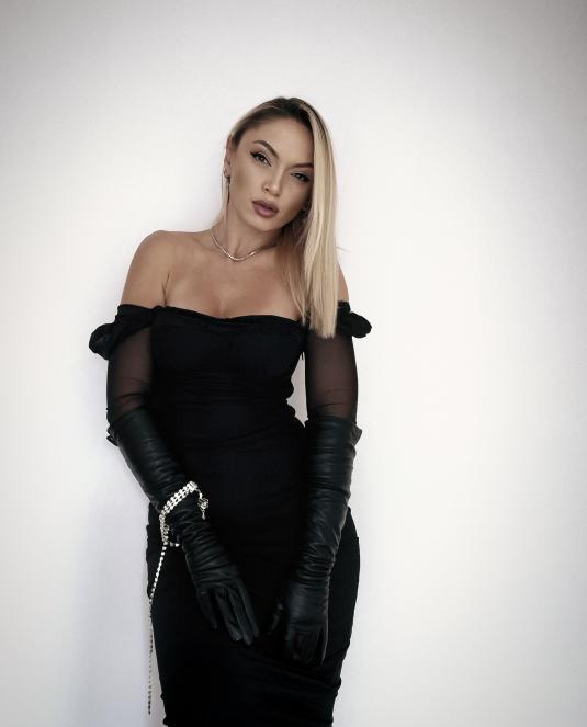 дълги дамски кожени ръкавици - 3