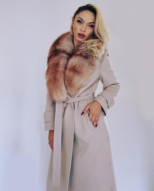 дамско палто в бежаво - 3