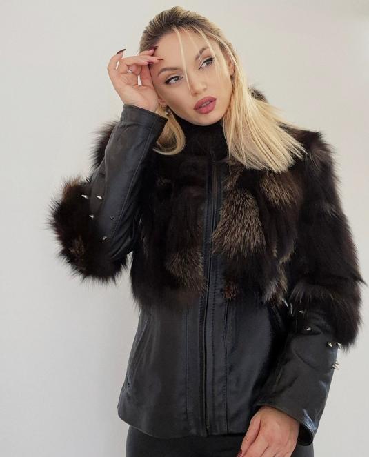 дамско кожено яке - 6