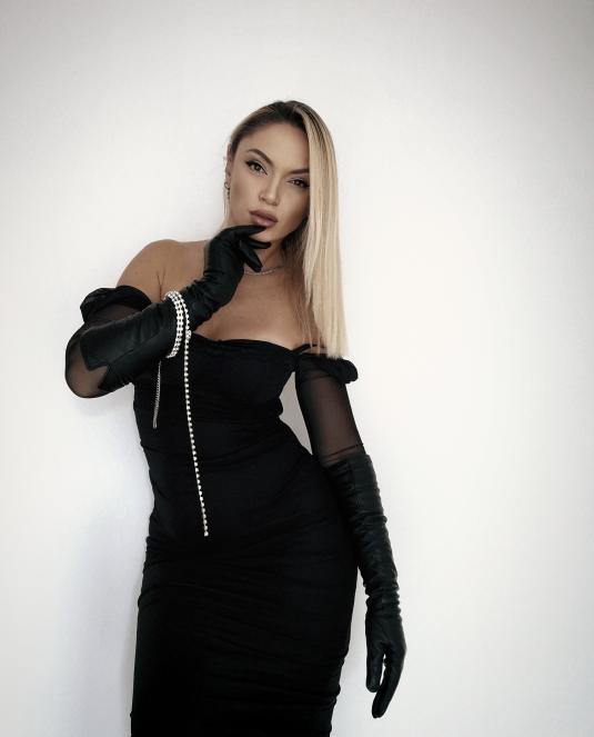 дълги дамски кожени ръкавици - 4