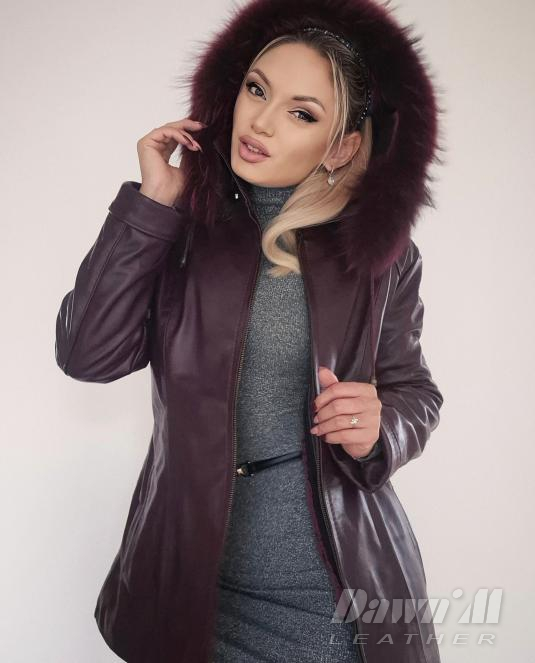 дамско кожено яке - 8