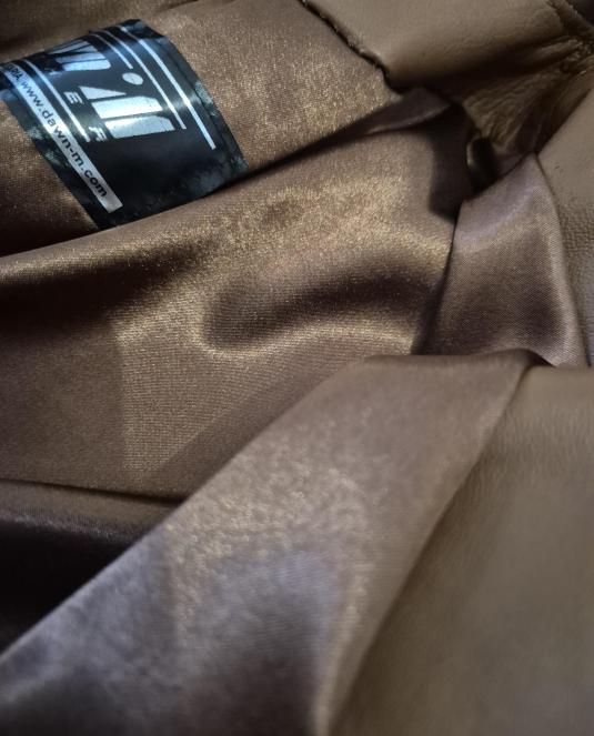 Дамско кожено сако AMBER BROWN - 7