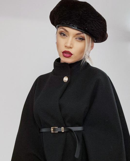 Дамска кожена барета PARIS NOIR - 3
