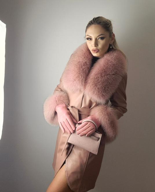 дамско кожено палто - 1