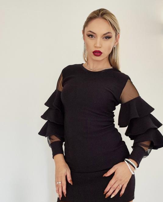 къса черна рокля - 3