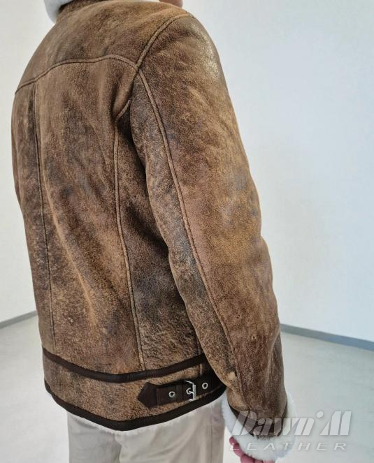 мъжки кожух естествена кожа - 3