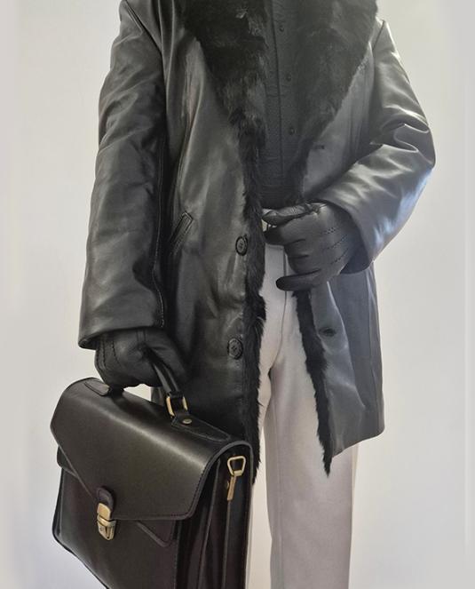 мъжко кожено палто - 2