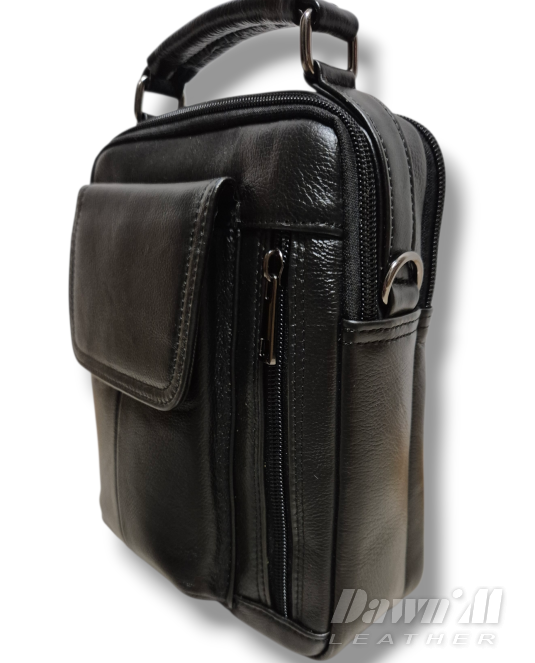 Мъжка кожена чанта - 4
