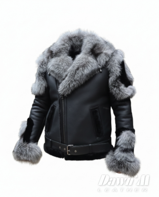 мъжки кожух естествена кожа - 4