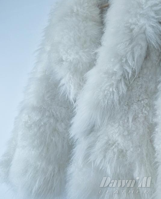 бял кожух естествена кожа - 9