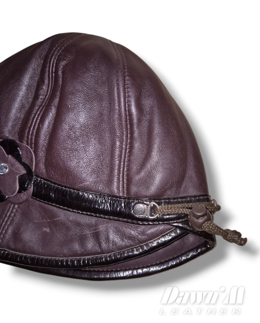 дамска кожена шапка - 3