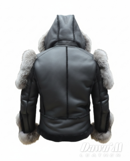 мъжки кожух естествена кожа - 6