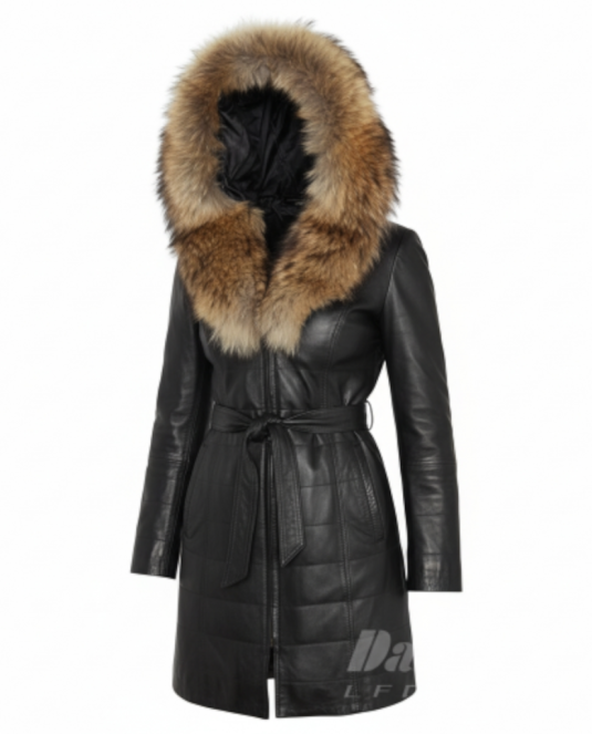 дамско кожено палто - 1